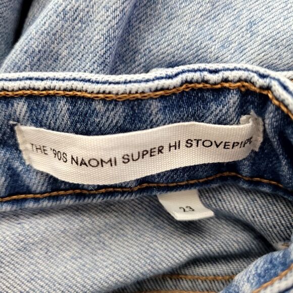 Denim Forum The 90s Naomi Super Hi Stovepipe Jeans Size 23 - Picture 8 of 9